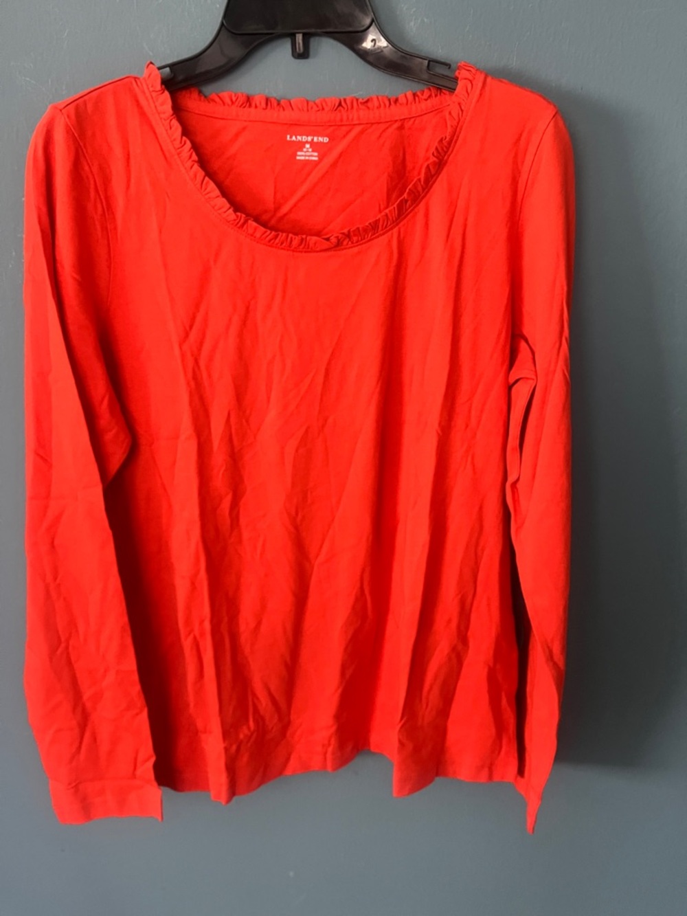 Lands' End Bright Orange Elastic-Waist Kids Shorts